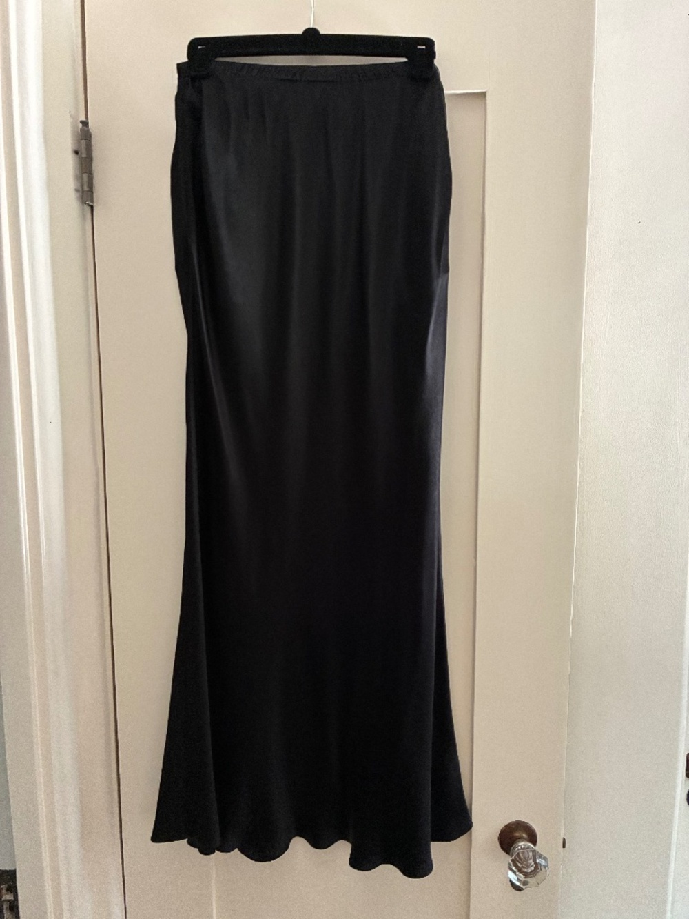 The Row Black Silk Maxi Skirt Size Small